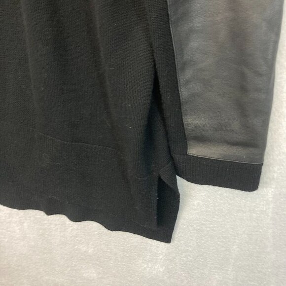 Armani Exchange 100% Merino Wool Oversized Cardigan Sweater Womens Medium Black - Picture 7 of 14